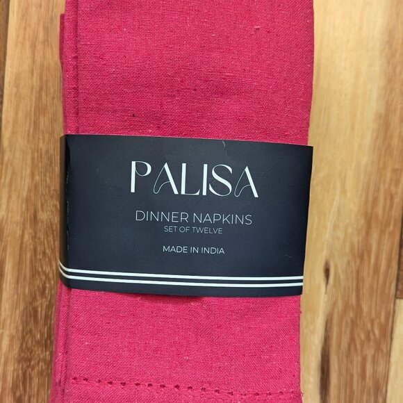 New Palisa Set of 12 Cloth Dinner Napkins (Hot Pink) - Picture 1 of 4